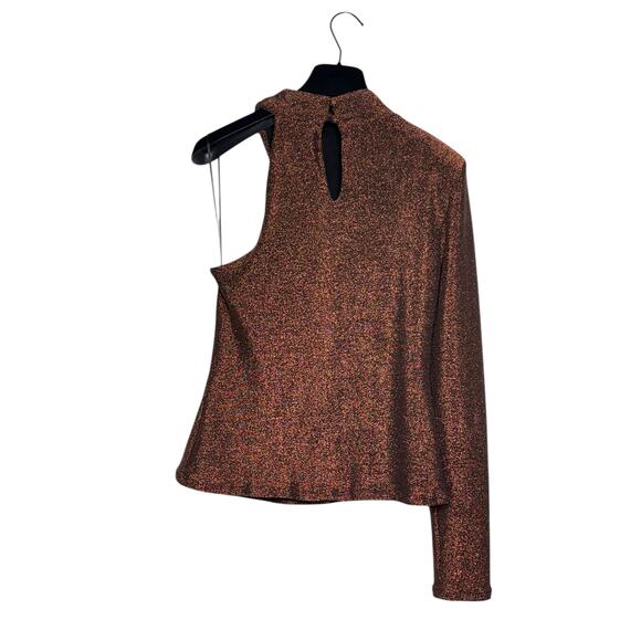 Nicholas Metallic Oriana One Sleeve Top Size 10 AU 6 US - Picture 4 of 10